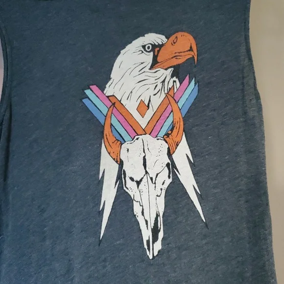 Wildfox Couture Eagle Skull Maxi Sleeveless Dress Size S - Picture 5 of 6